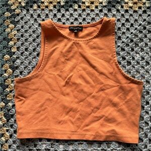 orange cropped tank 🍊